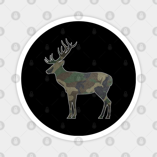 Camo Deer - 1 Magnet by Brightfeather